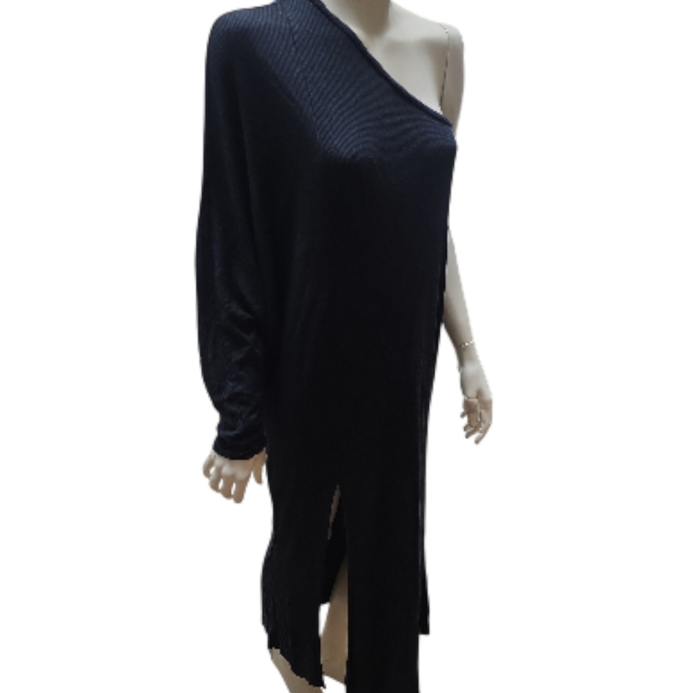 Free People Black One-Shoulder Dress